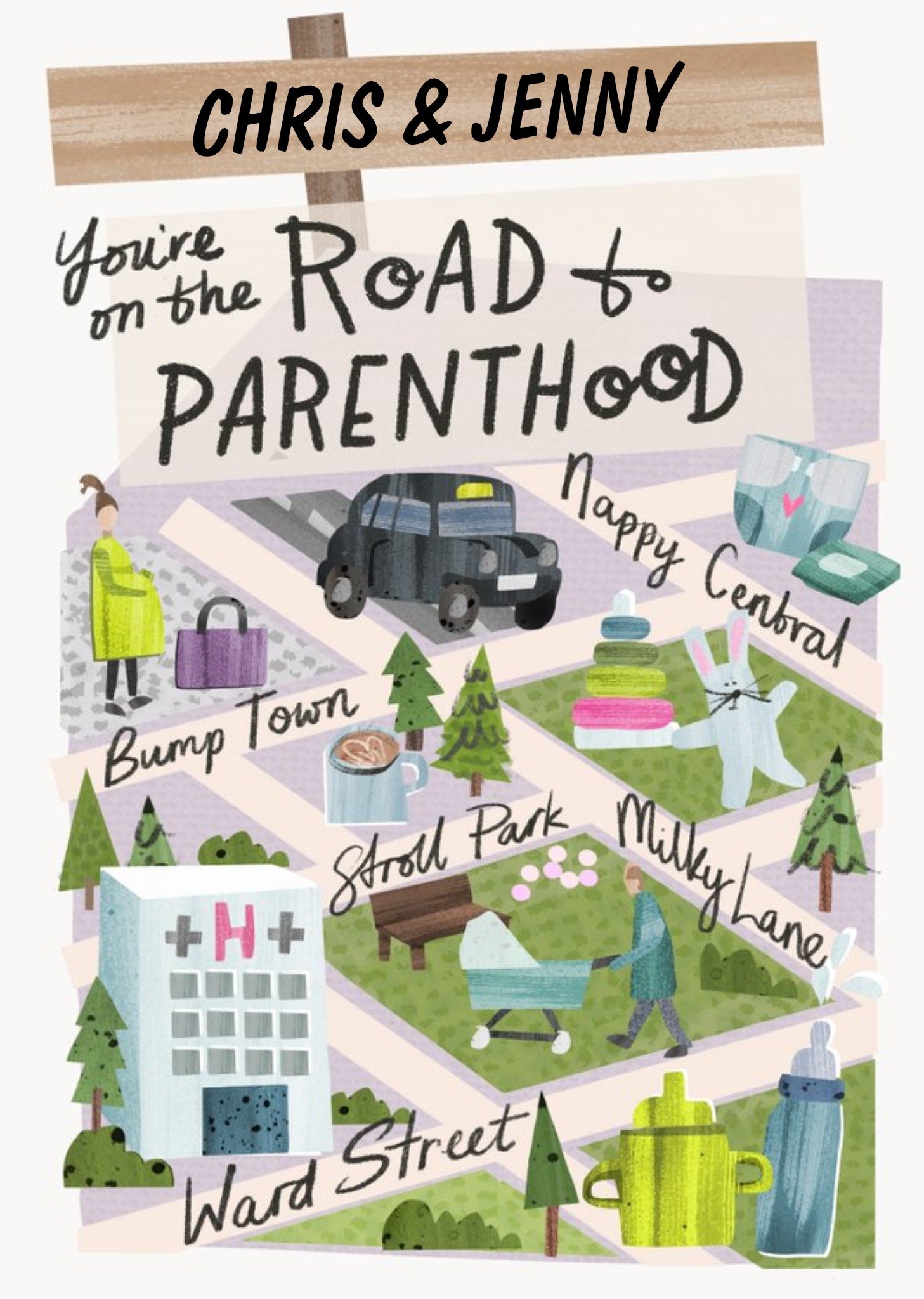 You're On The Road To Parenthood Card Ecard