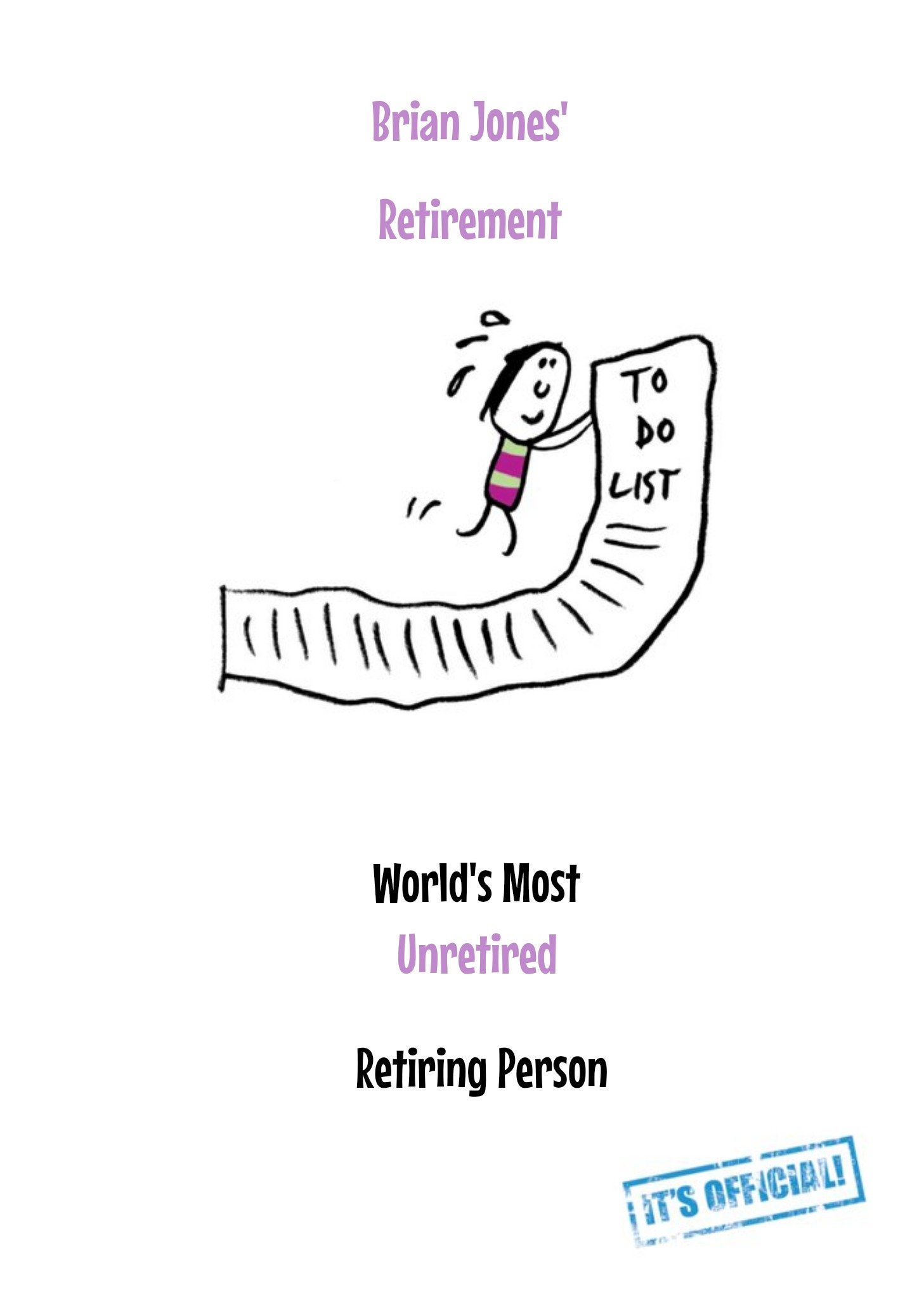 Funny Retirement Card Ecard