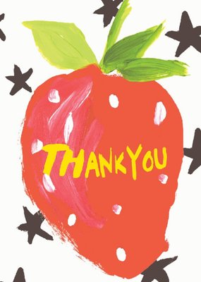 Strawberry Star Thank You Card