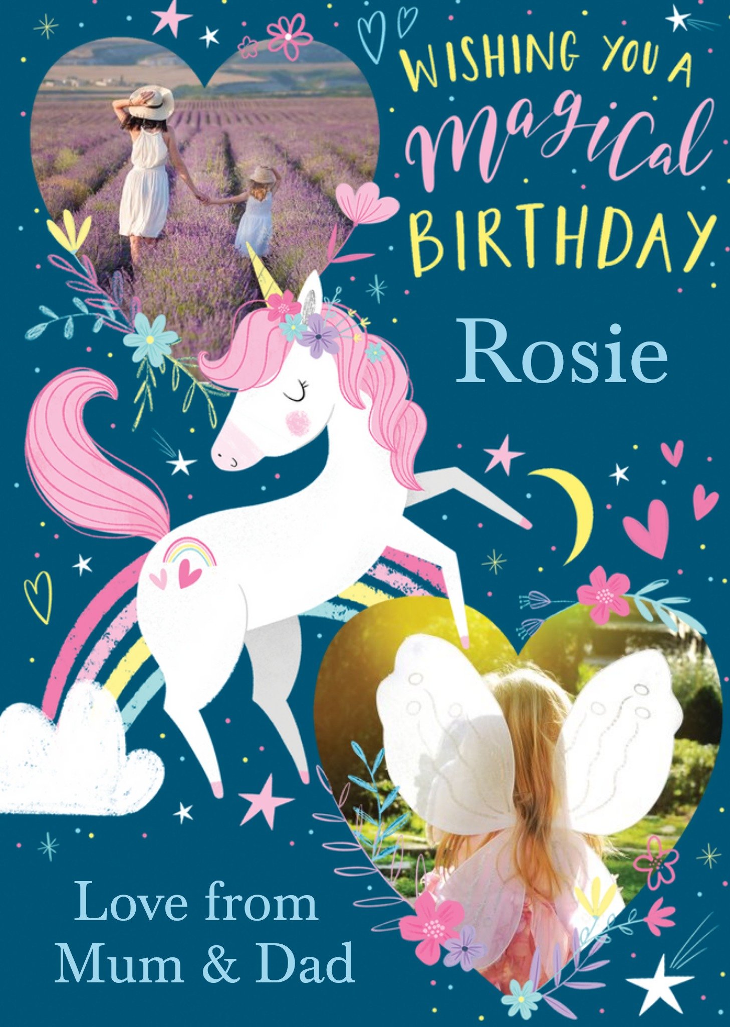 Magical Unicorn Birthday Card Ecard