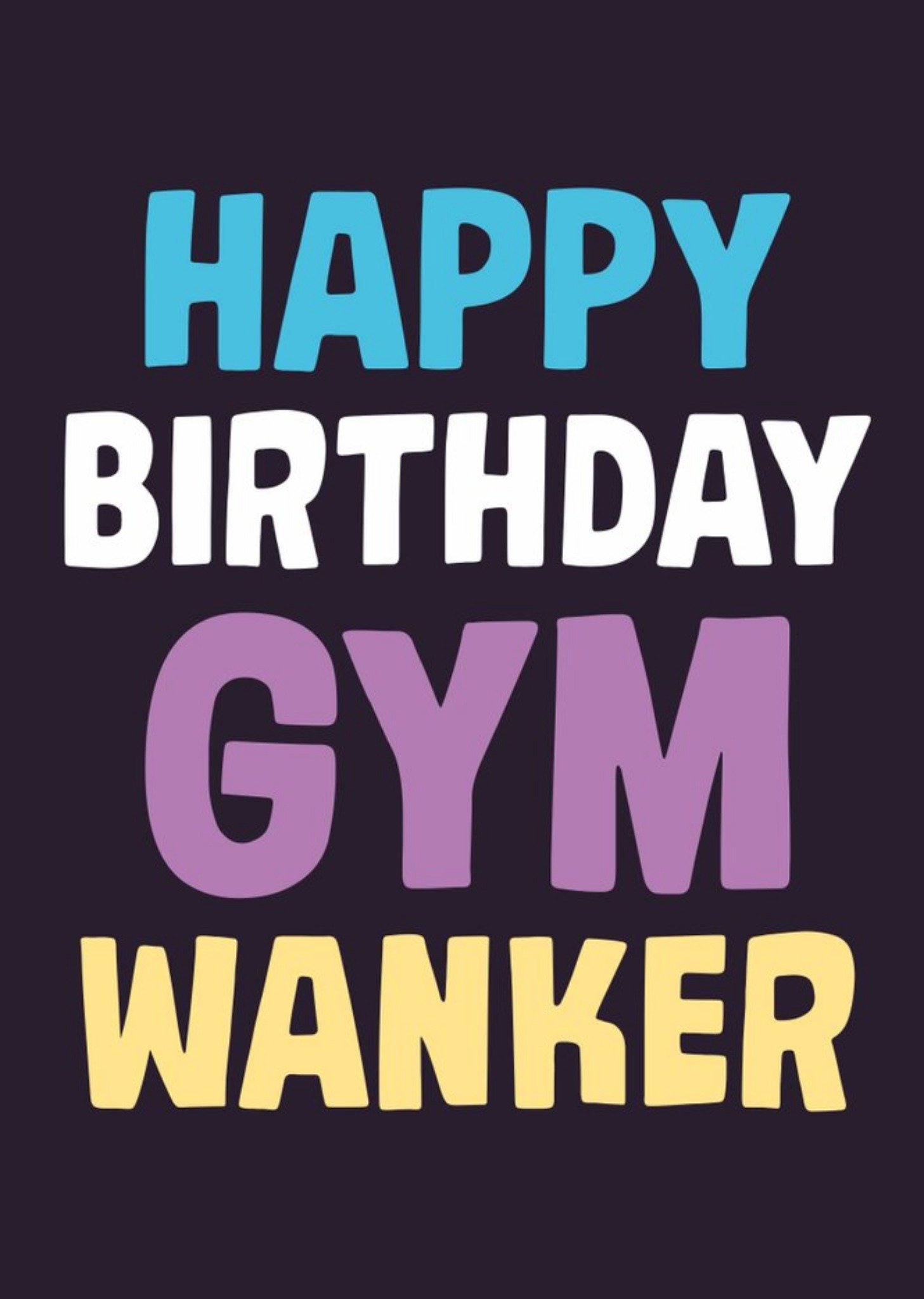 Moonpig Dean Morris Gym Wanker Birthday Card, Large