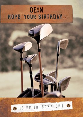 Funny Birthday Card - Is up to  Scratch !