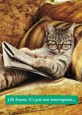 Retirement card - It's just one interruption