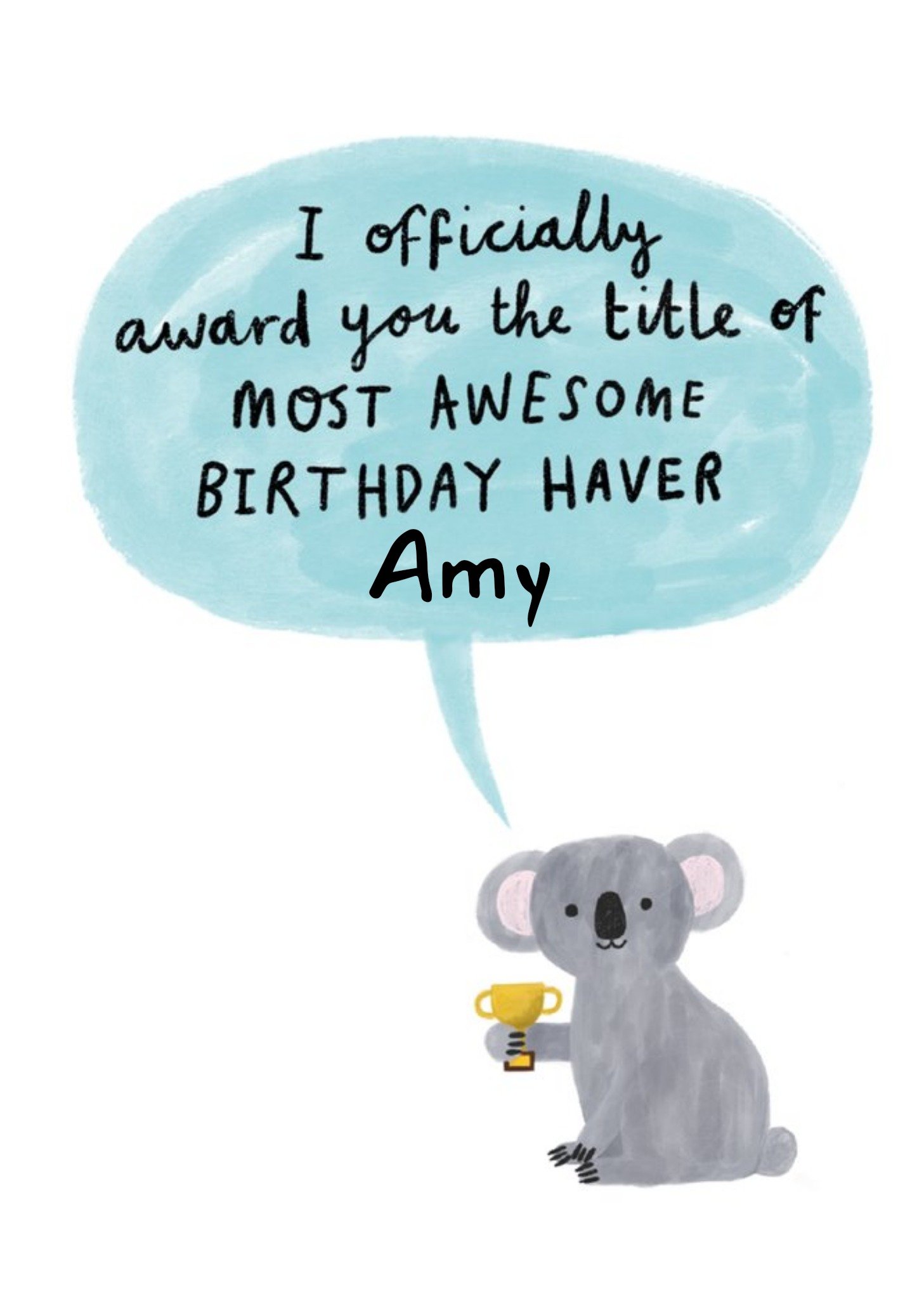 Moonpig Illustrative Most Awesome Birthday Haver Birthday Card Ecard
