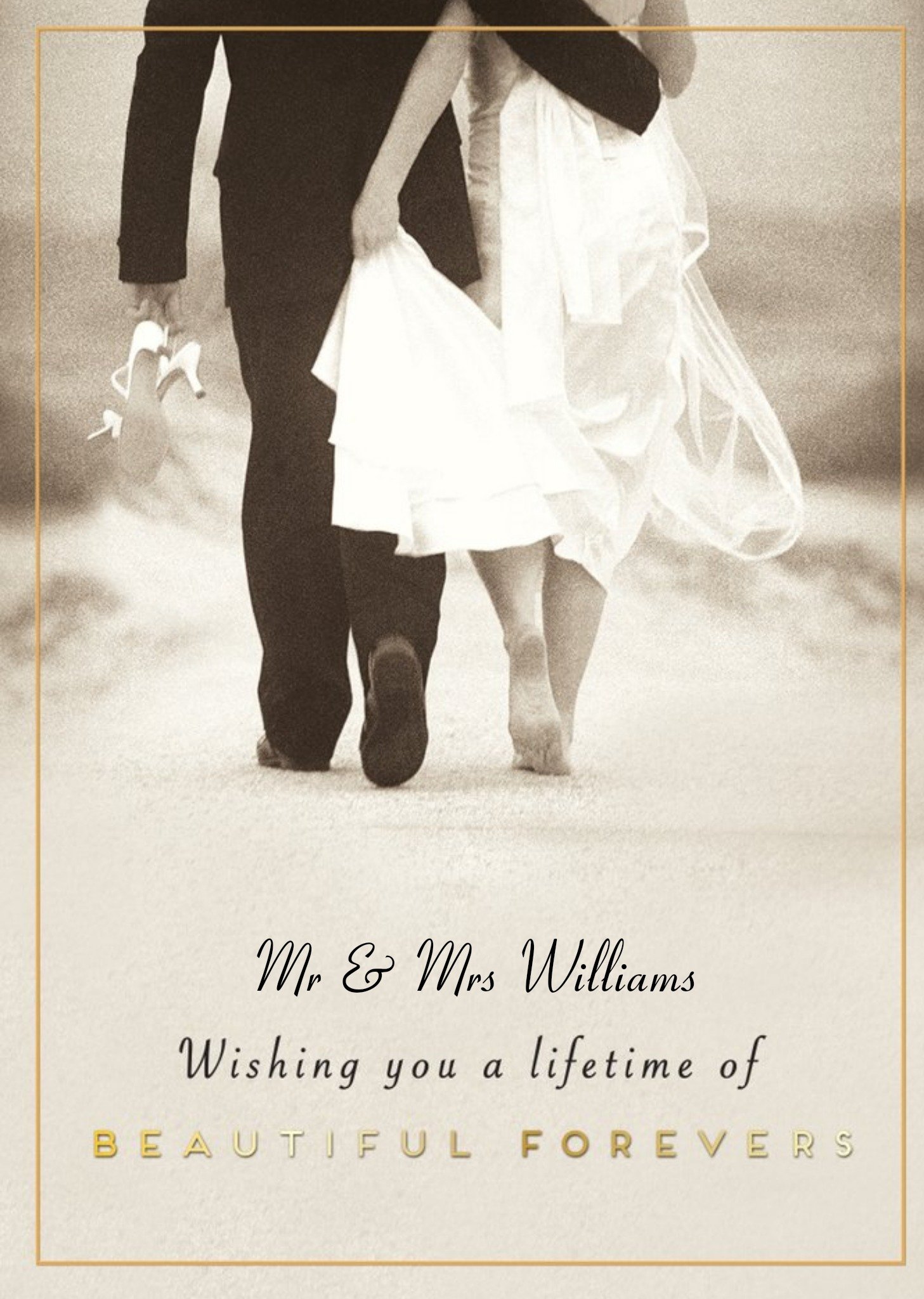 Pigment Lifetime Of Beautiful Forevers Photographic Wedding Card Ecard