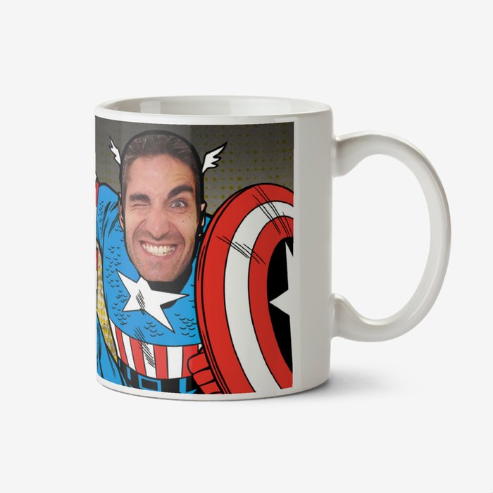 Marvel Comics Captain America Photo Upload Mug