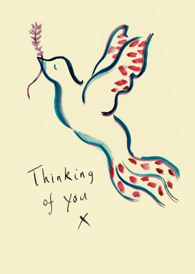  Poet And Painter thinking of you dove card