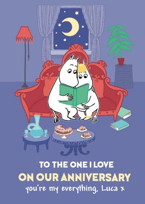 Moomin The One I Love Anniversary Card