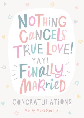 Cancelled wedding deals cards