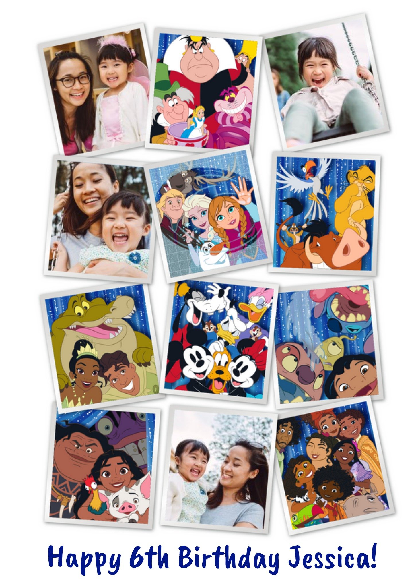 Frozen Disney 100 Multiple Photo Upload Card