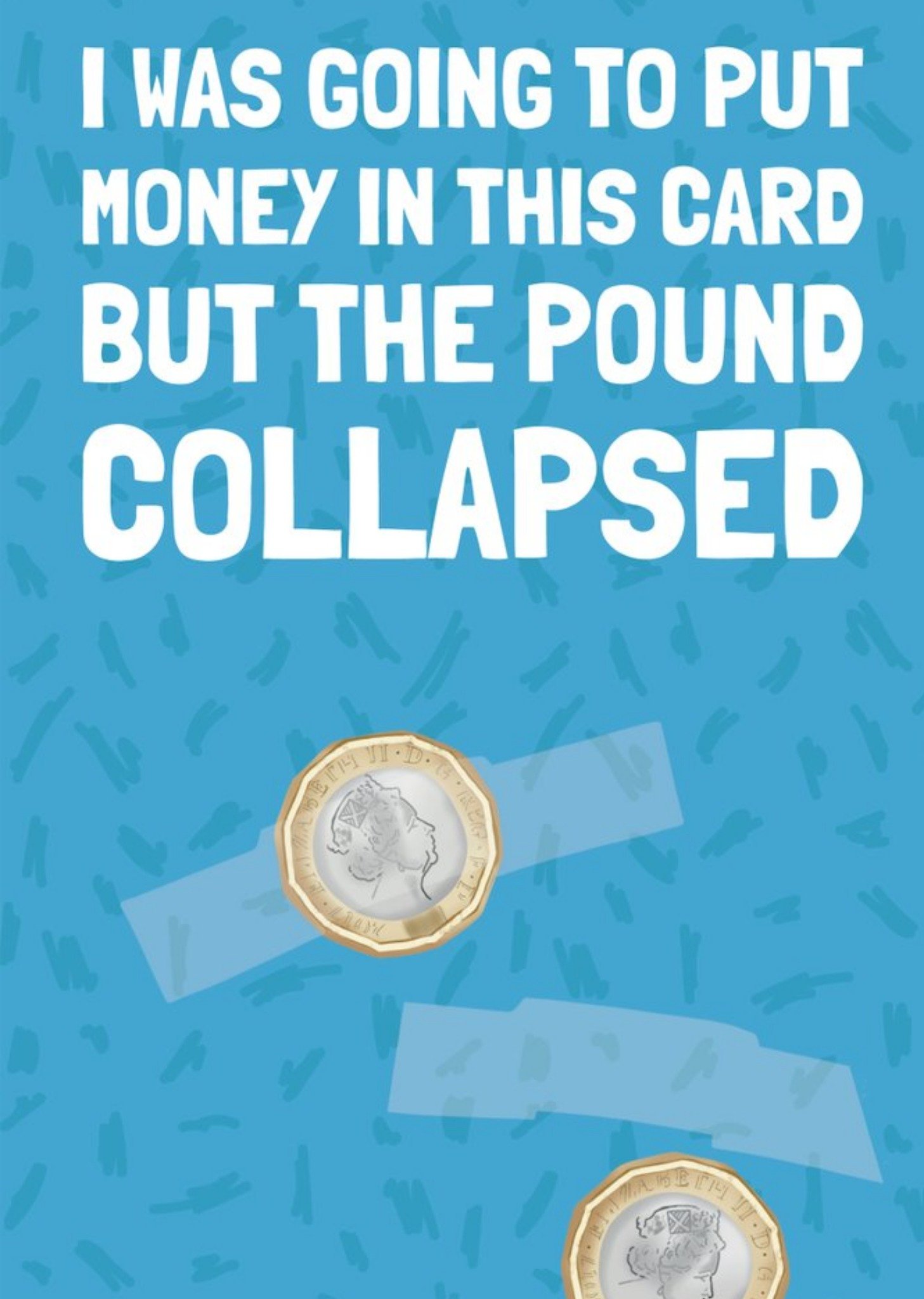 Moonpig But The Pound Collapsed Card, Large