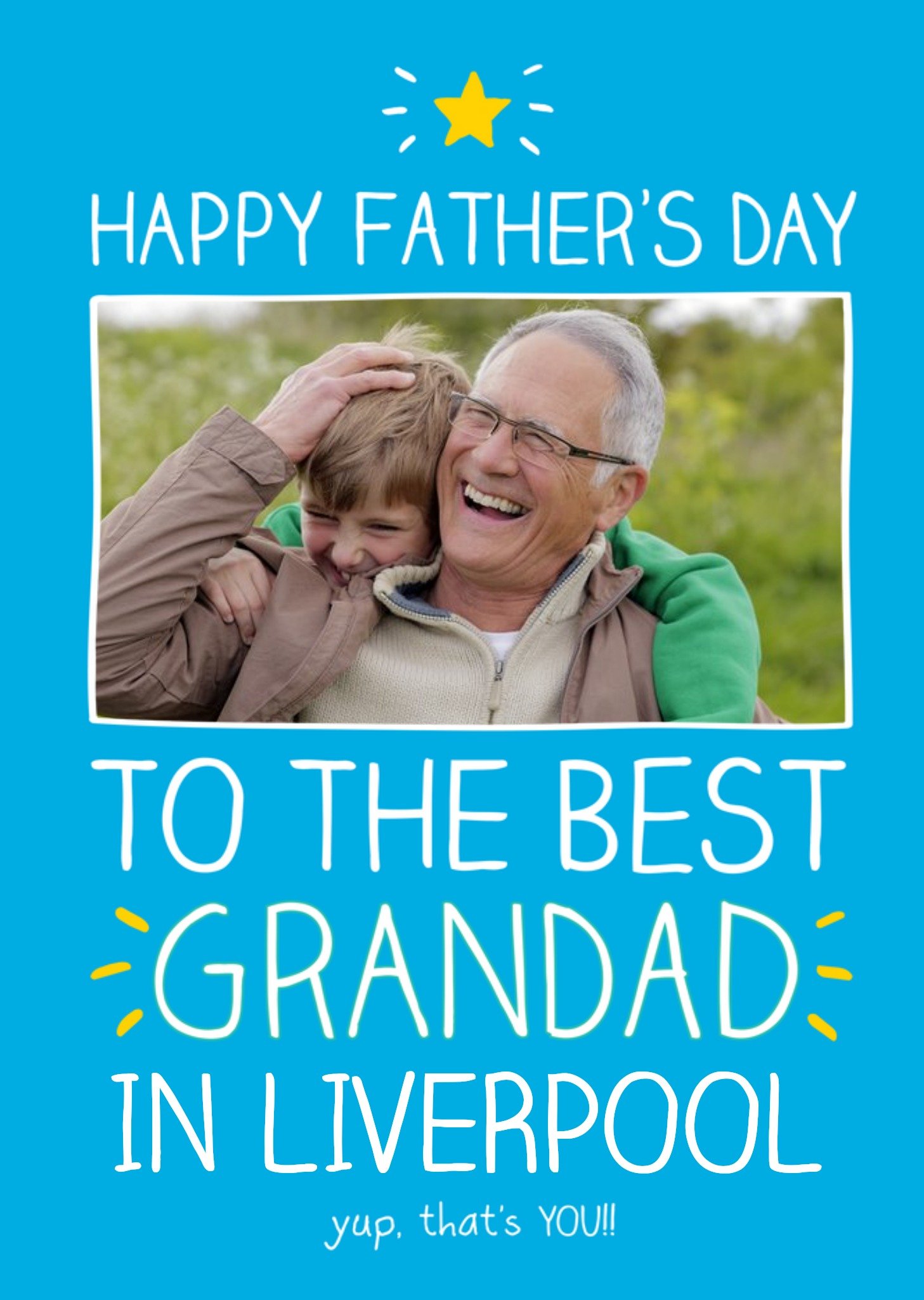 Happy Jackson Happy Fathers Day To The Best Grandad Photo Card Ecard