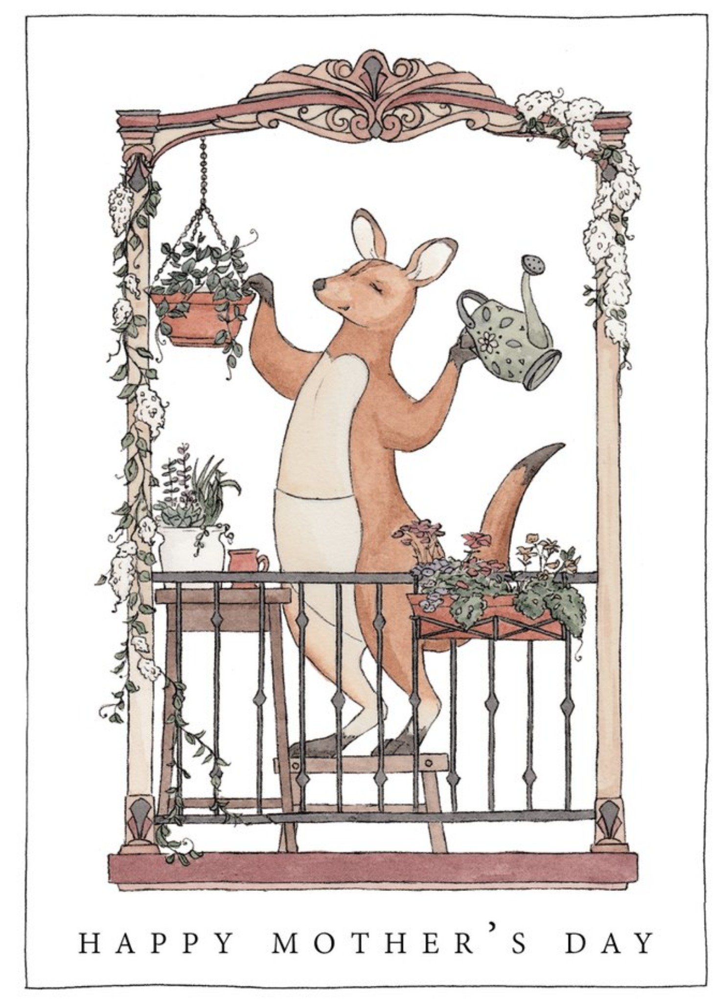 Moonpig Erlenmeyer Kangaroos Awesome Birthday Card, Large