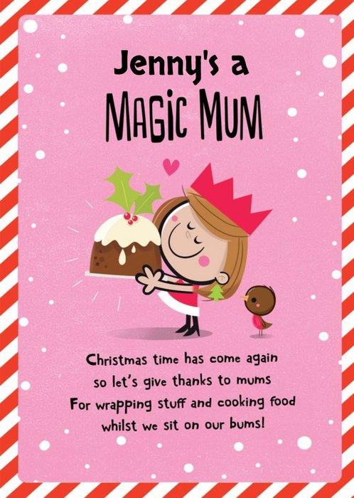 Dib Dab Magic Mum Christmas Card