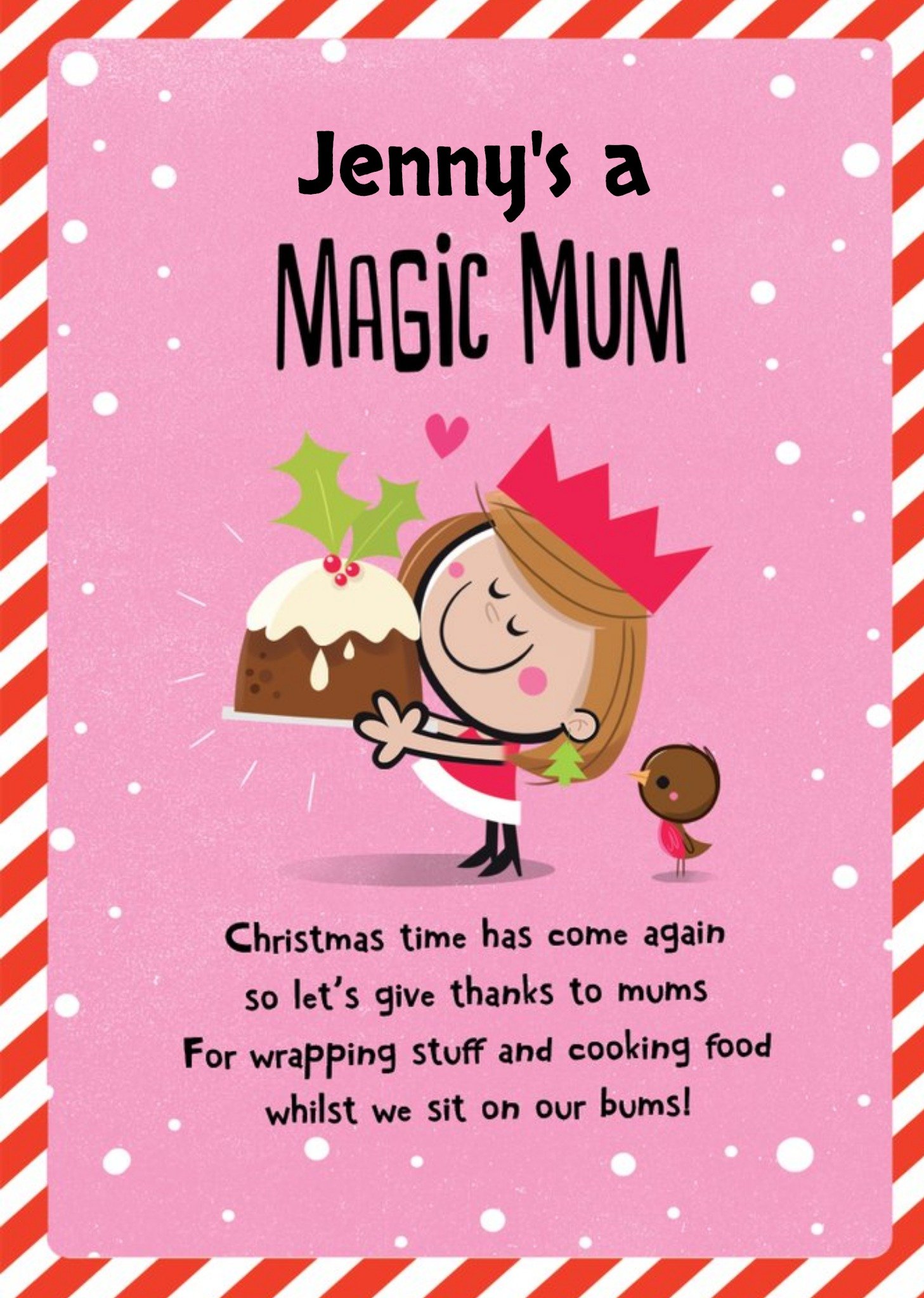 Moonpig Dib Dab Magic Mum Christmas Card Ecard