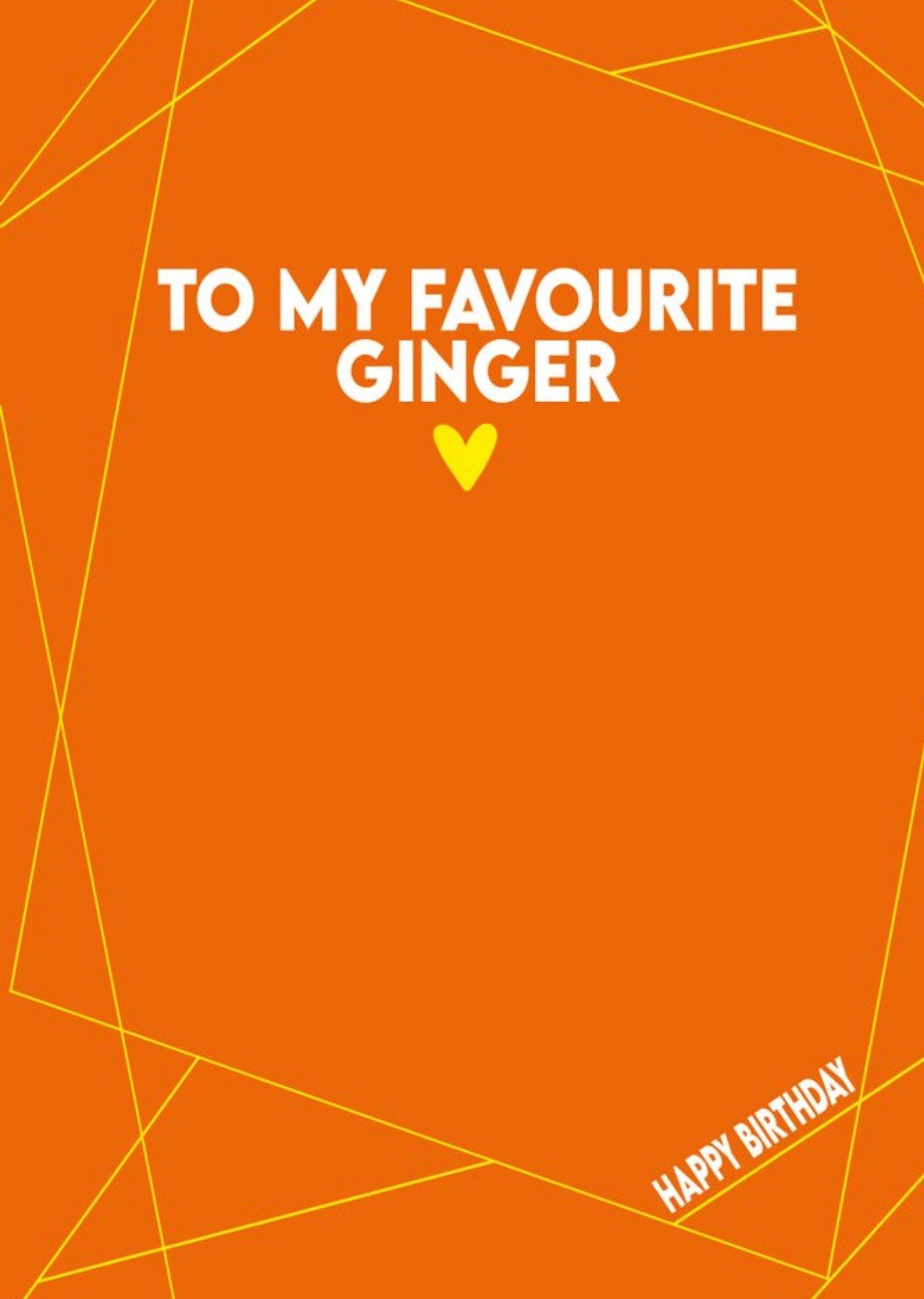Filthy Sentiments To My Favorite Ginger Birthday Card, Large