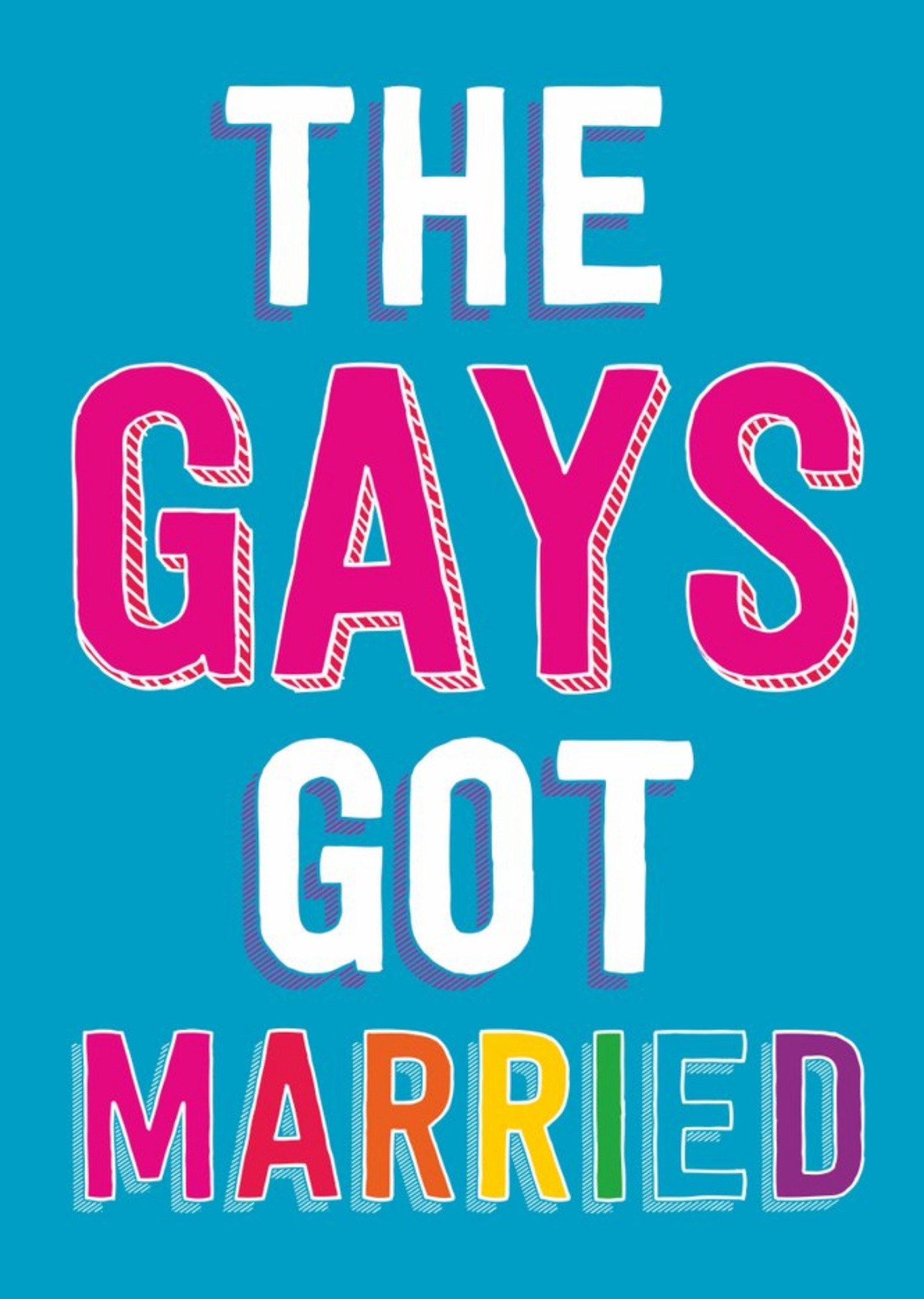 The Gays Got Married Congratulations Wedding Card Ecard