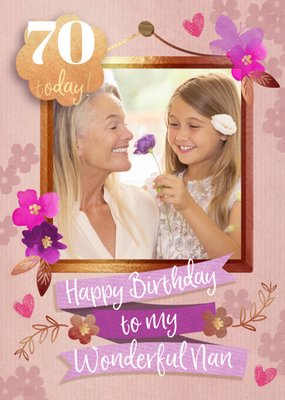 70 Today Photo Upload Birthday Card For A Wonderful Nan