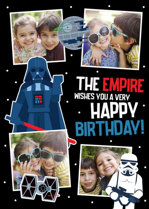 Star Wars Photo Upload Birthday Card