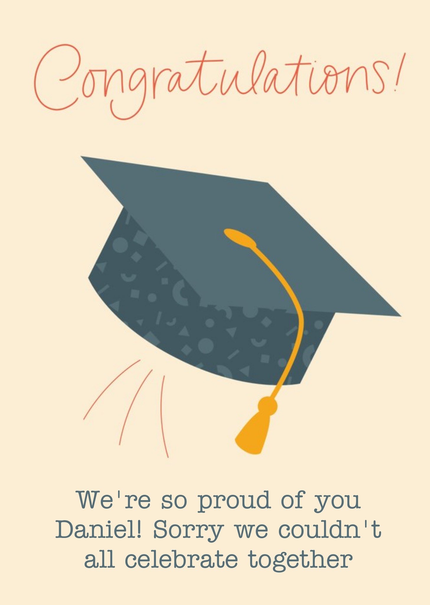 Graduation Cap Celebration Card Ecard