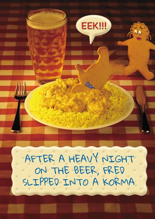 Funny Birthday Card - Curry Card