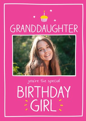 Happy Jackson Granddaughter You're The Special Birthday Girl Photo Card