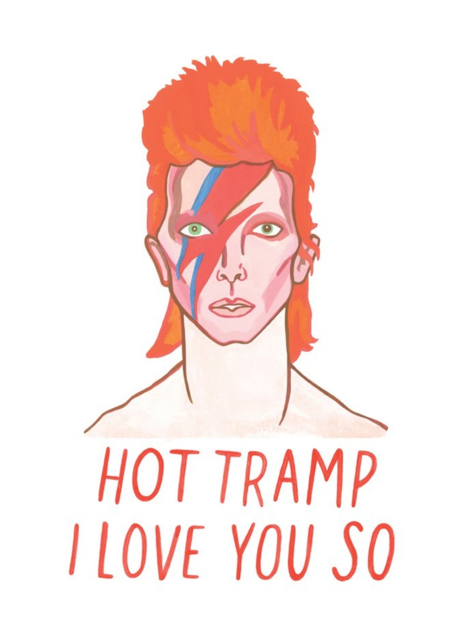 Brainbox Candy Hot Tramp I Love You So Card, Large