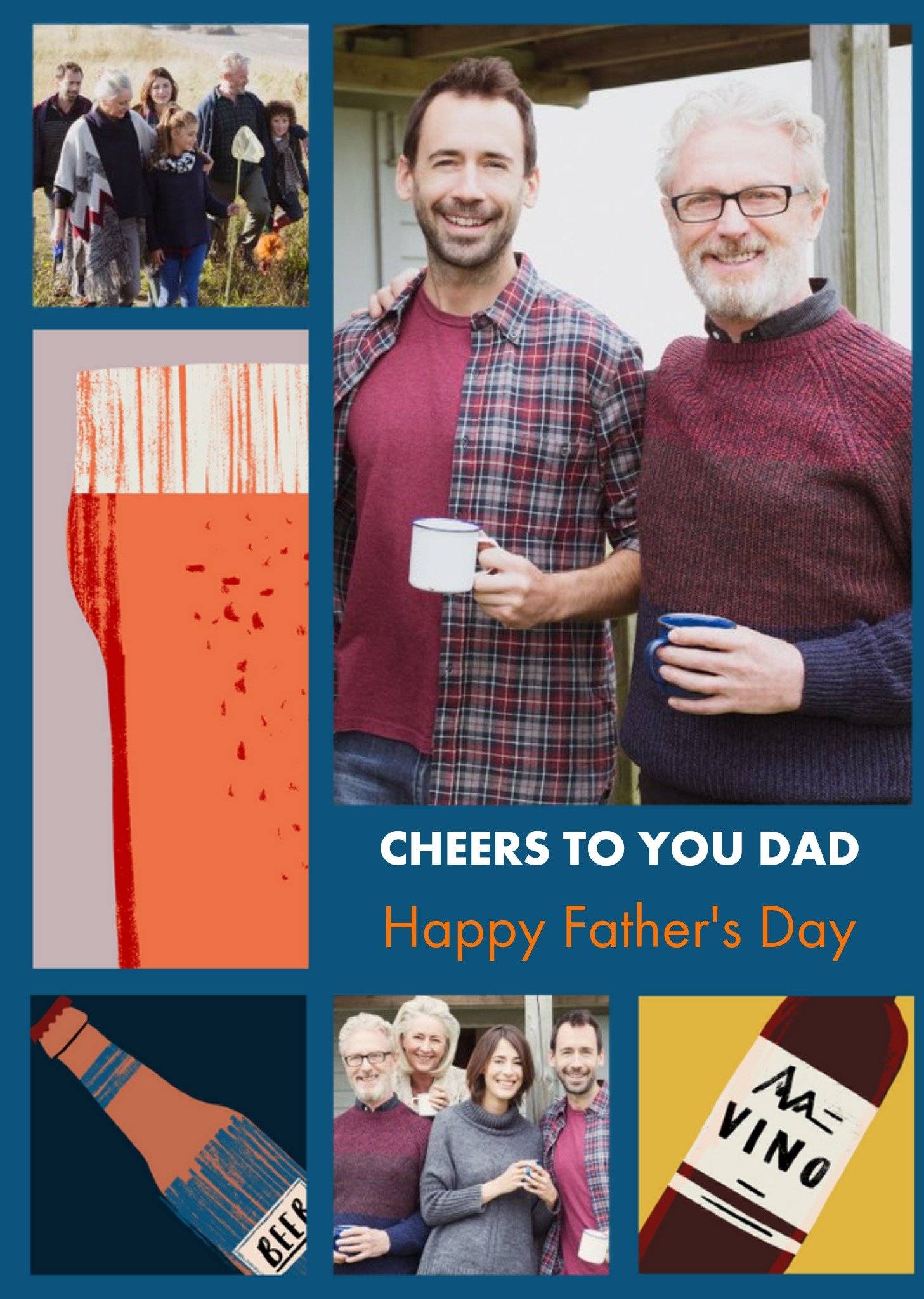 Multi-Photo Upload Father's Day Card