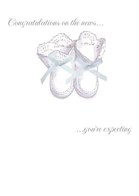 Little Boots Congratulations On The News Personalised You're Expecting Card