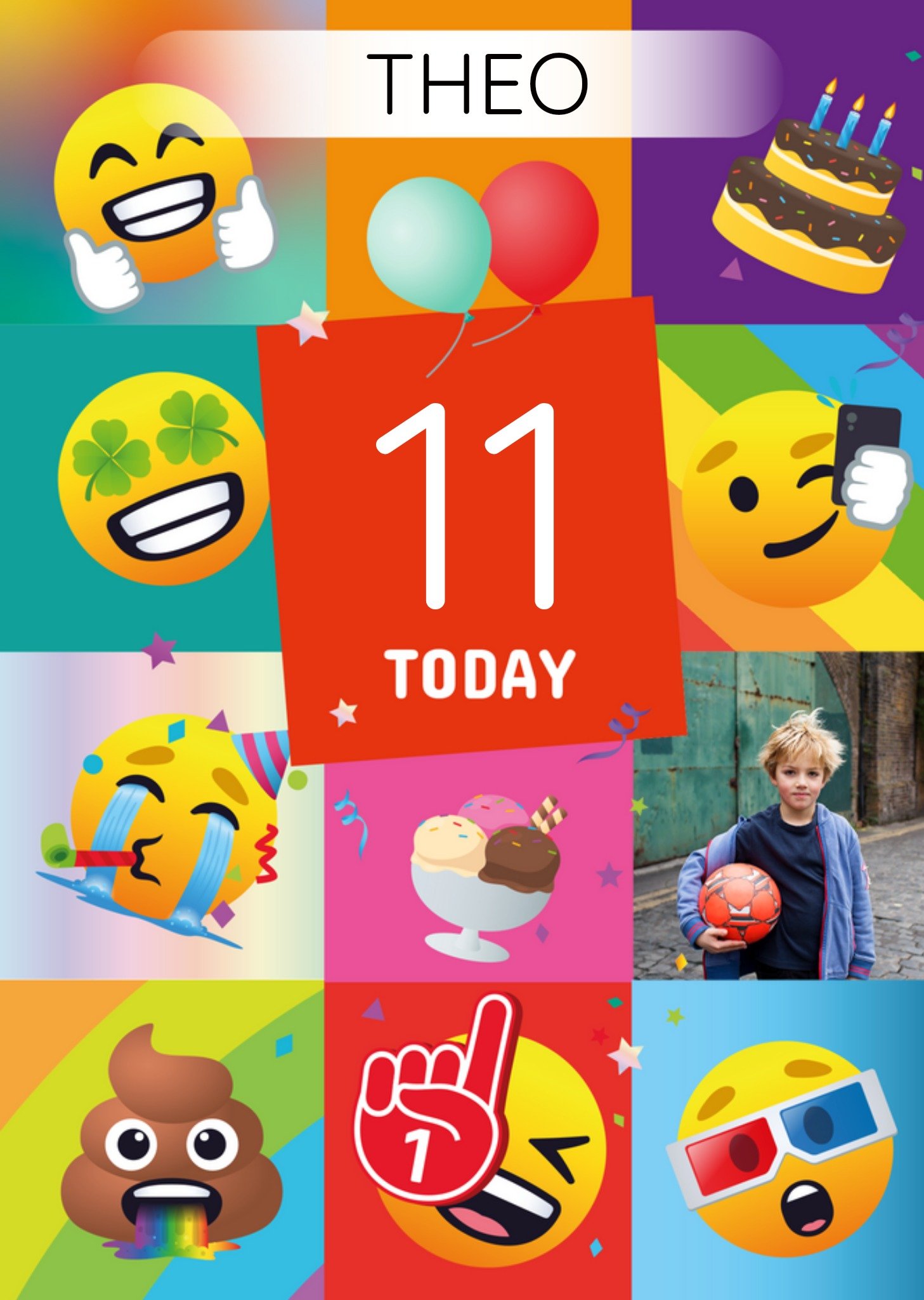 Moonpig Emoji Photo Upload Birthday Card Ecard