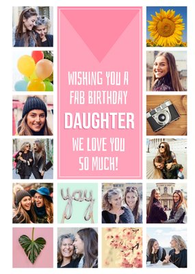 Birthday Card - Photo Upload Card - Daughter