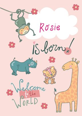 Baby Is Born Welcome To The World Card