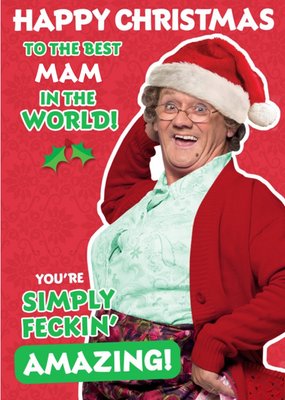 Mrs Brown's Boys Best Mam Christmas Card