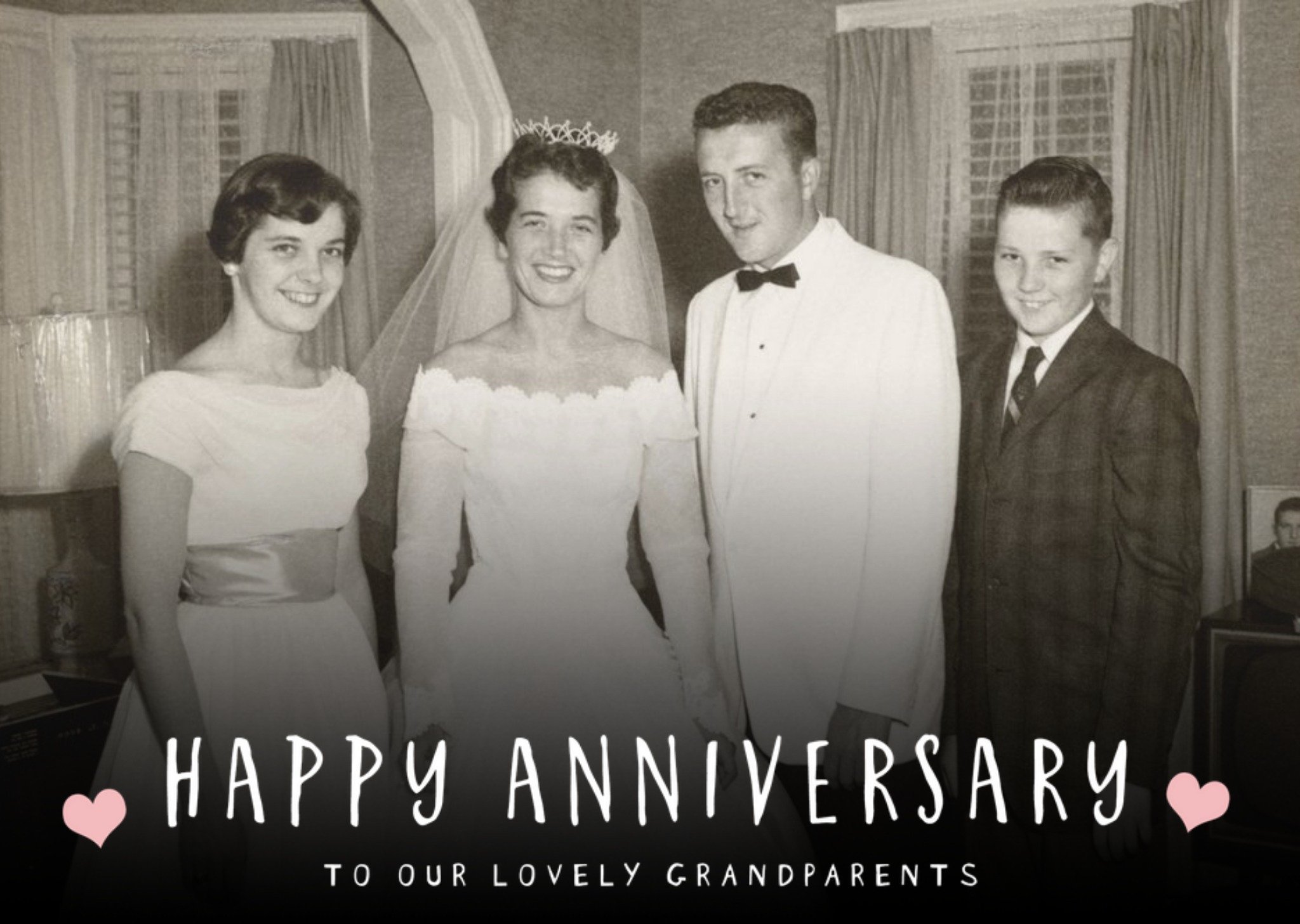 Happy Anniversary Photo Upload Card To Our Lovely Grandparents Ecard