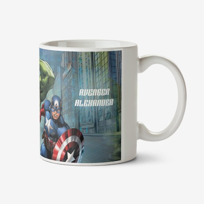 Marvel The Avengers City Scene Personalised Mug