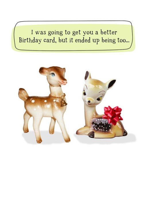 I Was Going To Get You A Better Birthday Card