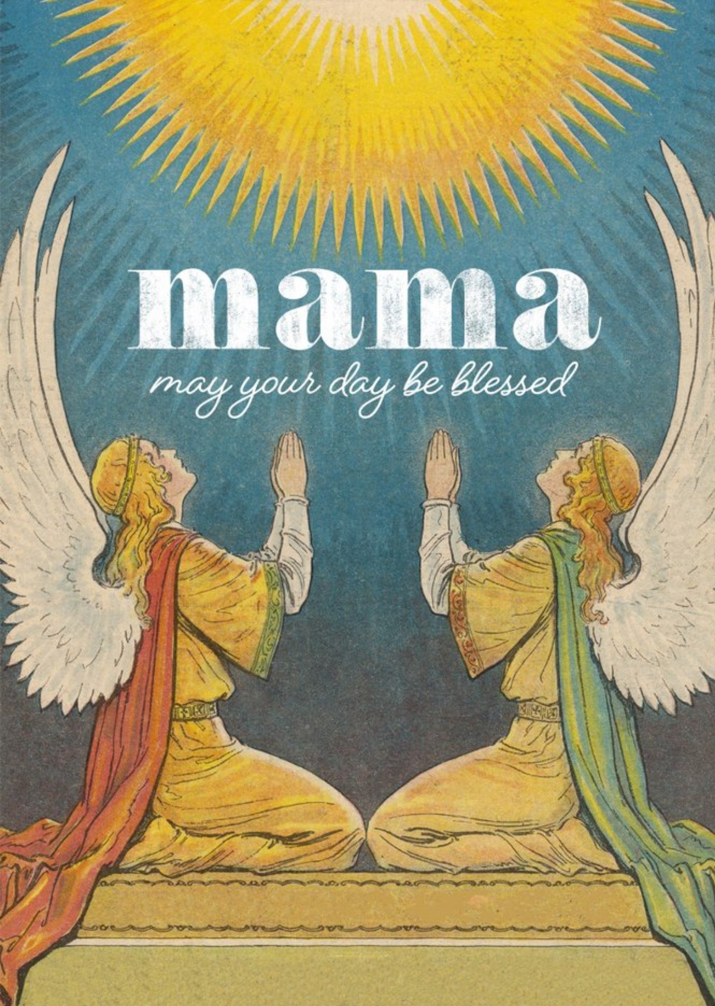 Moonpig Mary Evans Mama May You Be Blessed Birthday Card, Large