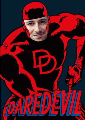 Marvel Daredevil Face Upload Card