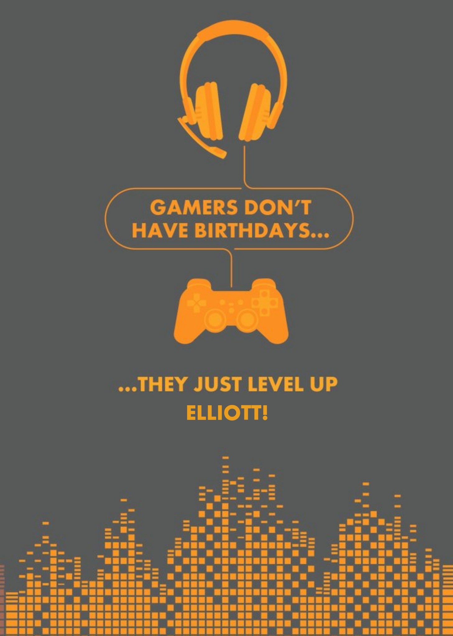 Moonpig Gamers Don't Have Birthdays Gaming Birthday Card, Large