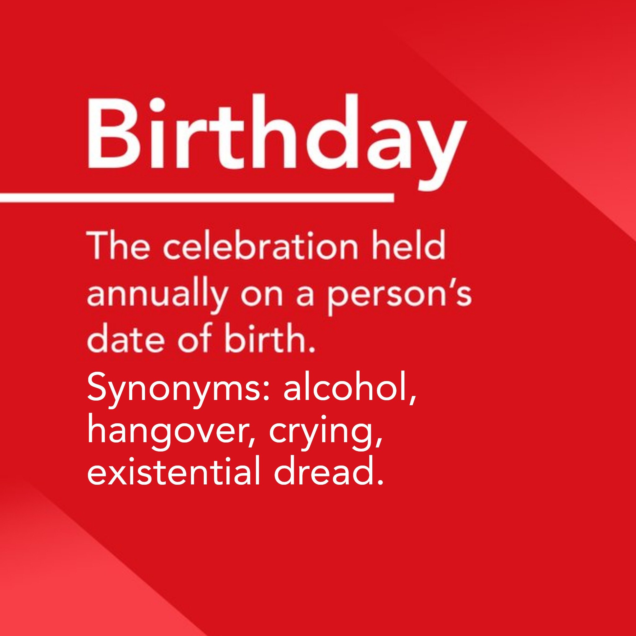 Alternative Type Birthday Definition, Square Card