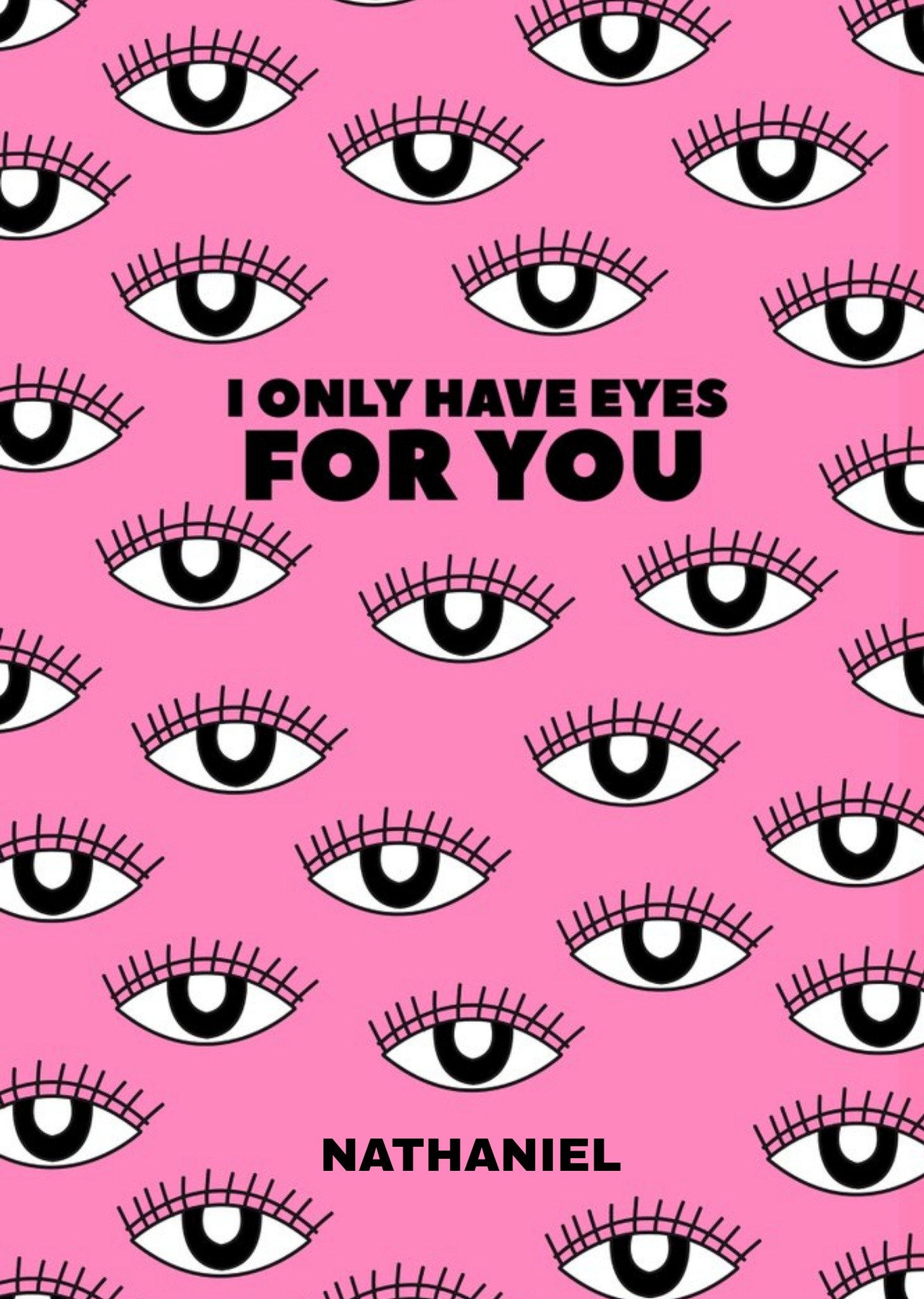 Pearl And Ivy Valentine's Modern Eyes Trendy Card Ecard