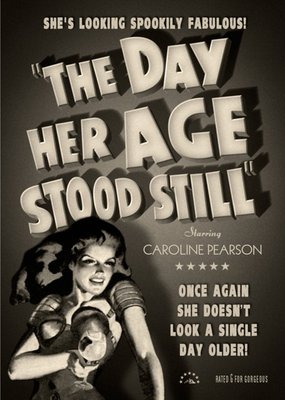 Film Noir The Day Her Age Stood Still Birthday Card