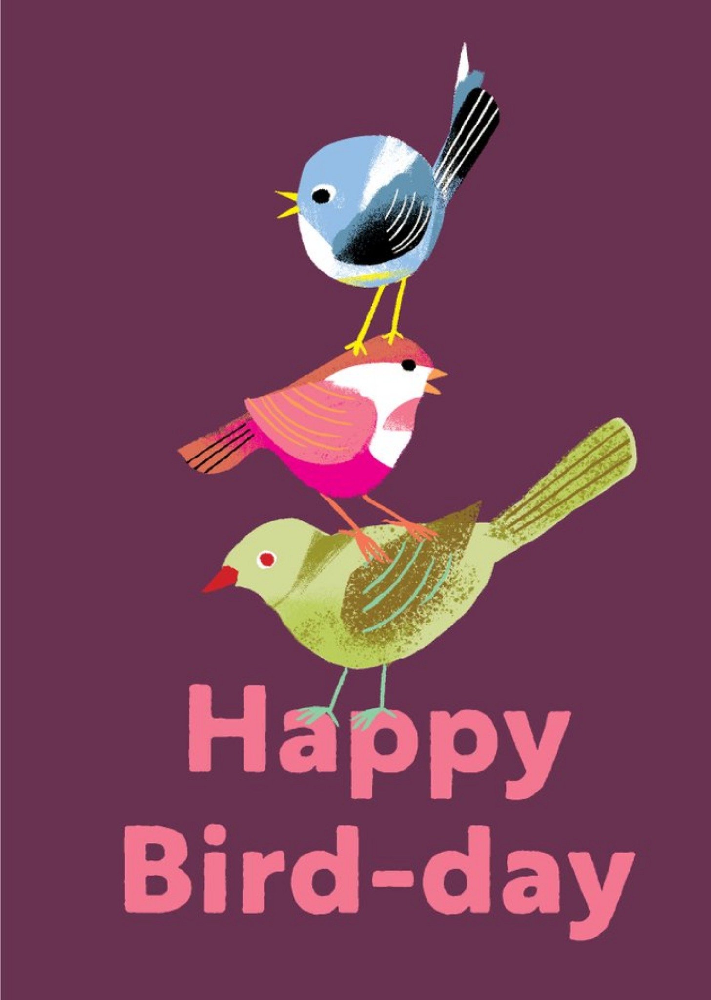 Moonpig Lab Fever Bird Pun Birthday Card, Large