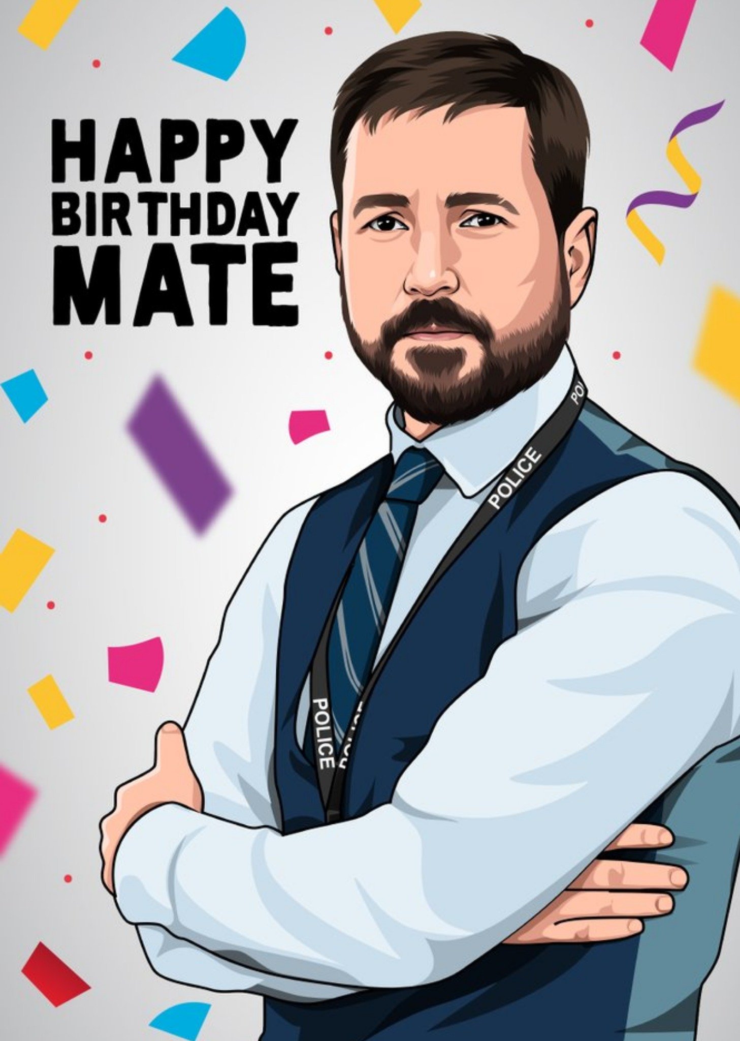Bbc Happy Birthday Mate Card, Large