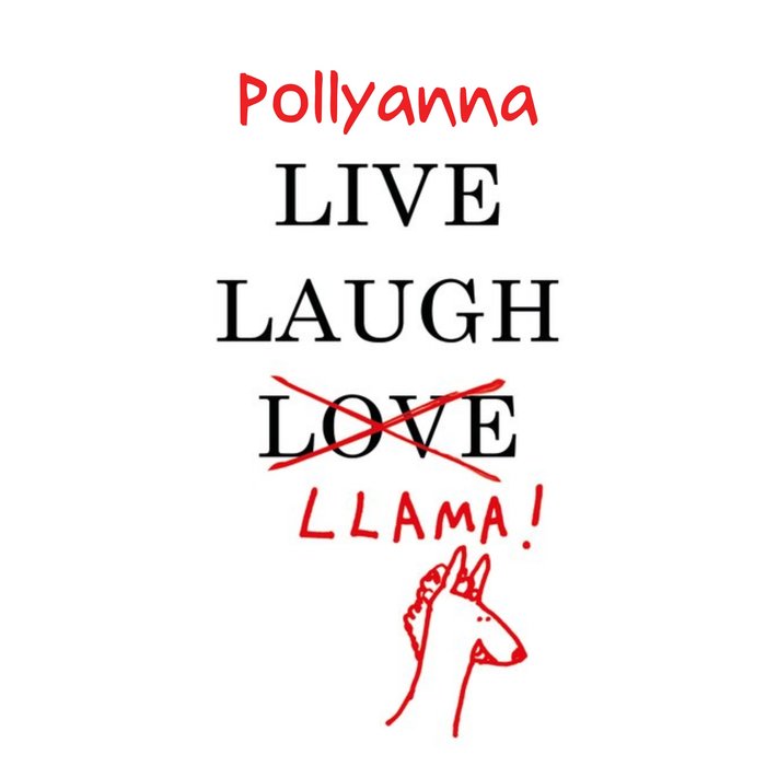 Personalised Live Laugh Llama Card
