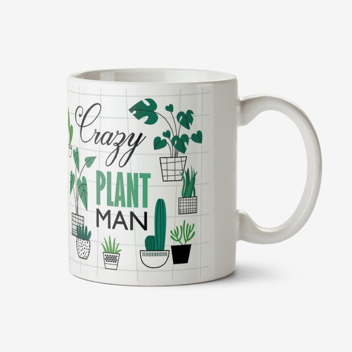 Illustration Cute Crazy Plant Man Personalised Mug