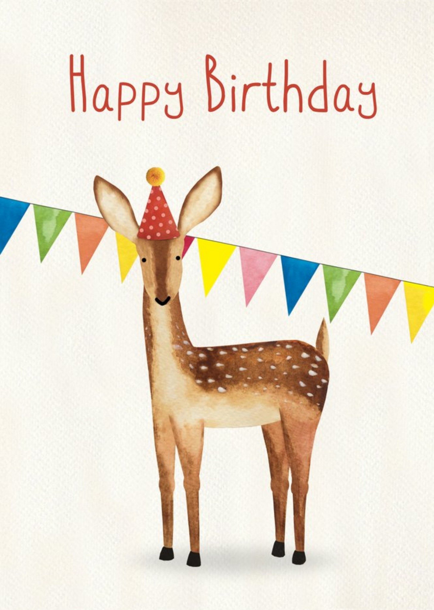 Deer Happy Birthday Card Ecard