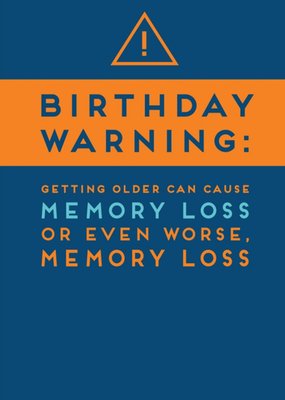 Paperlink Birthday Warning Card