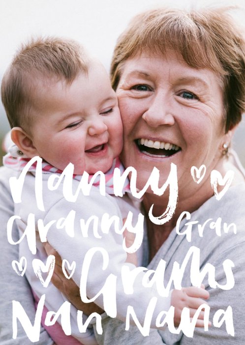 Mother's Day Card Photo Upload Card Nanny Granny