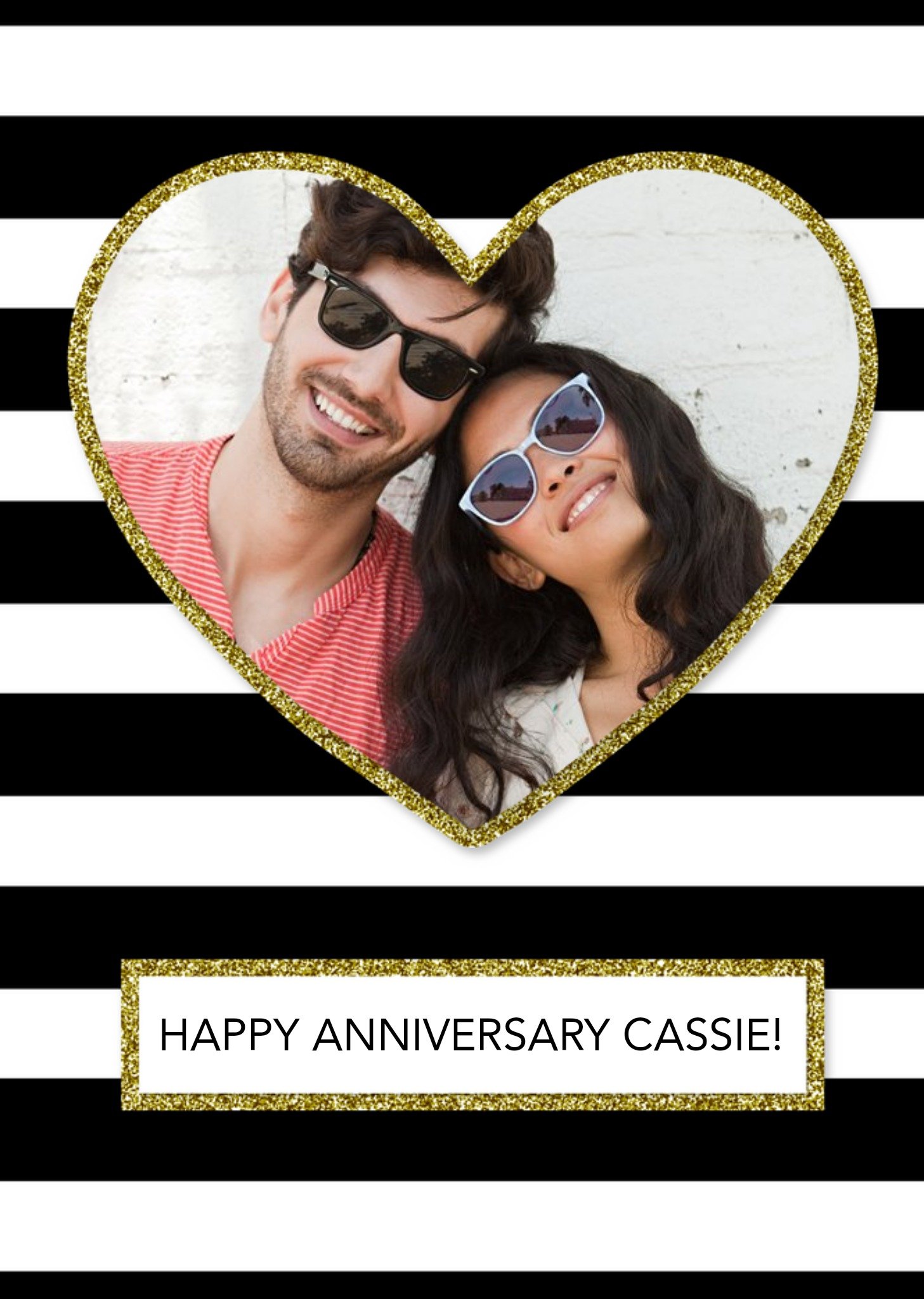 Photo Personalised Anniversary Card Ecard